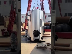 Pionowy kotel parowy ze słomy z biomasy drewnianej o masie od 100 do 1500 kg