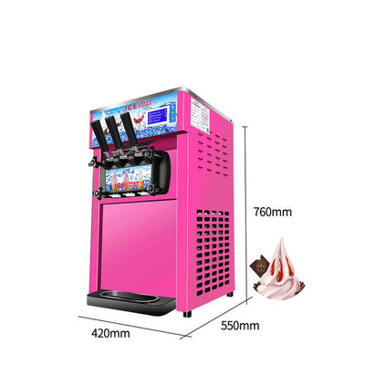 1.2Kw Mini Soft Ice Cream Machine Various Tastes For Shopping Malls