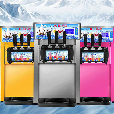 1.2Kw Mini Soft Ice Cream Machine Various Tastes For Shopping Malls