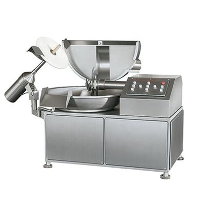 Good Fineness Meat Processing Machinery Silvery Vacuum Chopper