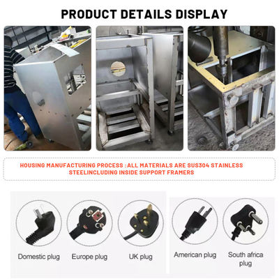 Silver Meat Processing Machine Power 7.5KW Pork Cutting Machine