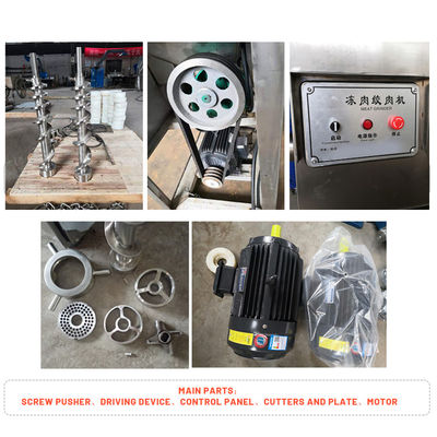 Silver Meat Processing Machine Power 7.5KW Pork Cutting Machine