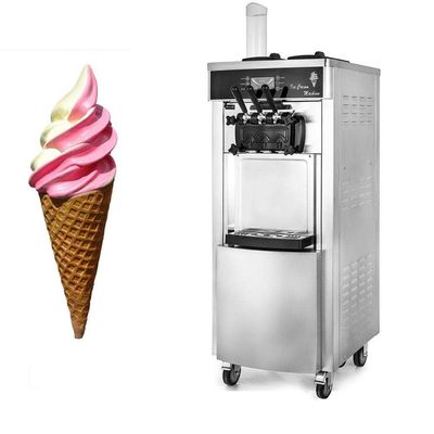 Portable Commercial Ice Cream Machine 110V Stainless Steel Structure