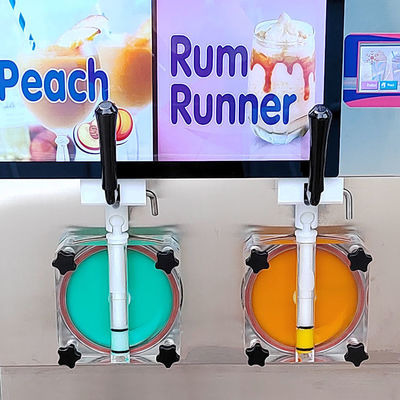 2 Flavors New Slush Machine margarita slushy machine With LED Light