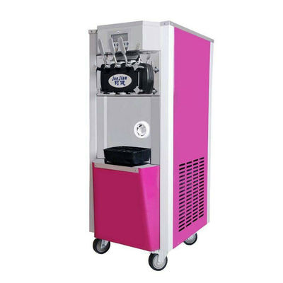 50HZ Snack Food Machinery Soft Three Flavor Ice Cream Maker Machine