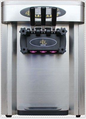 Three Flavor Milk Soft Ice Cream Machine Voltage 60hz For Restaurant