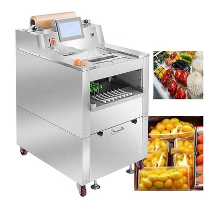 220V Automatic Packing Machine Cling Film Vegetable Fruit Wrapping