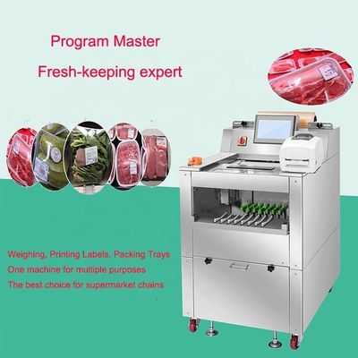 220V Automatic Packing Machine Cling Film Vegetable Fruit Wrapping