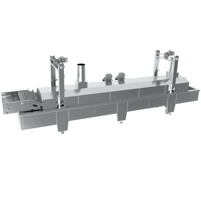 Full Automatic Continuous Deep Fryer 200L Double Fryer Machine