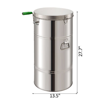 2 Frame Honey Processing Machines Stainless Steel Manual Honey Extractor