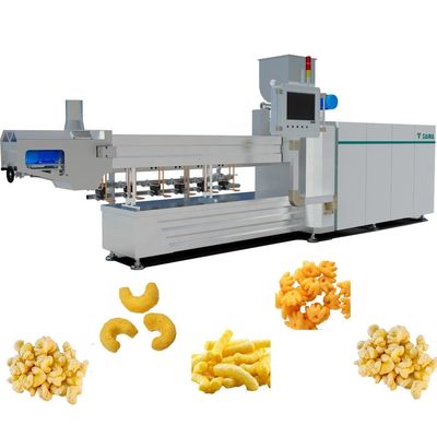 SS304 Corn Puff Production Line Corn Puff Snack Extruder Machine 88kw