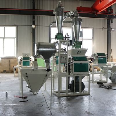 Industrial 100-500kg/H Primary Fine Corn Flour Milling Machine 14kw