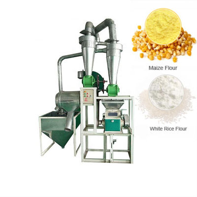 Industrial 100-500kg/H Primary Fine Corn Flour Milling Machine 14kw