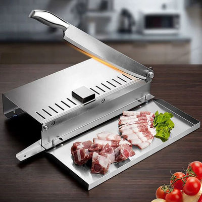 Manual Ejiao Rhizome Meat Slicing Machine Frozen Meat Cutter 21cm 27cm Blade