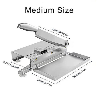 Manual Ejiao Rhizome Meat Slicing Machine Frozen Meat Cutter 21cm 27cm Blade
