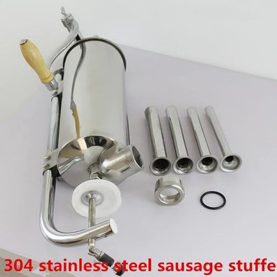 4liter Hand Operated Meat Sausage Extruder Machine Stainless Steel