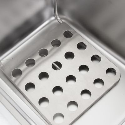 Double Cylinder Electric Table Top Stainless Steel Tempura Fryer Commercial