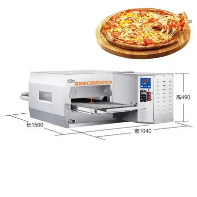 Commercial Stainless Gas Pizza Convection Conveyor Oven 2800PA ~ 3500PA