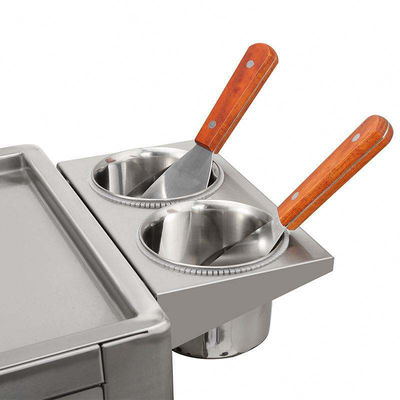 Electricity Commercial Double Pans Fried Ice Cream Rolls Making Machine For Food Beverage Shops