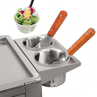 Rolled Fried Ice Cream Roll Making Machine Fried Ice Cream Cold Plate Machine
