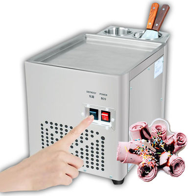 Free shipping to USA tax included ETL CE Single Round Pan ice cream roll machine/fry ice cream machine/Fried Ice Cream M