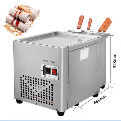 Free shipping to USA tax included ETL CE Single Round Pan ice cream roll machine/fry ice cream machine/Fried Ice Cream M
