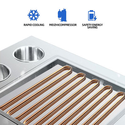 Electricity 488*302*328mm Stainless Steel Ice Cream Machines 220V / 50Hz