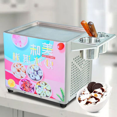 Rolling Fried Ice Cream Machine/Food cart Ice Cream Roll Fryer Machine