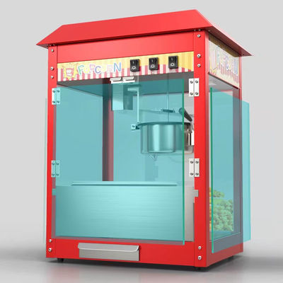 PLC Controlled Commercial Pop Corn Machine 1300W Power Consumption