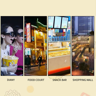 Electricity Power Air Popcorn Machine Stainless Steel Material