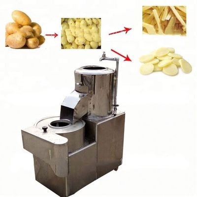 100kg commercial potato peeling cutting machine french fries cutter potato chips slicer