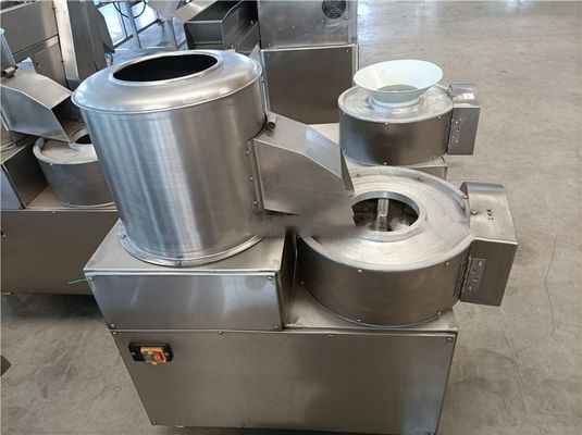 100kg commercial potato peeling cutting machine french fries cutter potato chips slicer