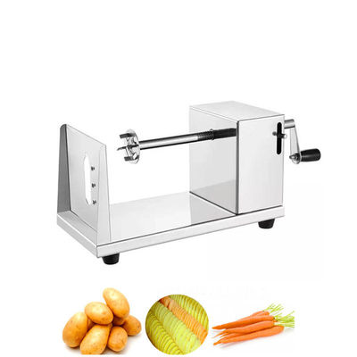 Stainless steel commercial manual industrial potato chip cutter / spiral potato slicer machine