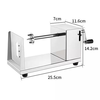 Stainless steel commercial manual industrial potato chip cutter / spiral potato slicer machine