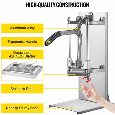 Hot selling Integral cleaning manual vegetable chopper potato chips French chip cutter machine Fruit slicer