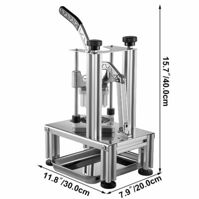 Multifunction SS 304 Vegetable Fruit Slicer , Potato Chopper Machine