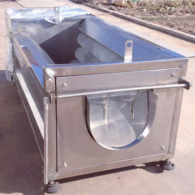 Brush Potato Washing Peeling Machine 300-500kg/H Output