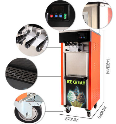 Cheap Soft Ice Cream Machine for Sale Snack Food Machinery