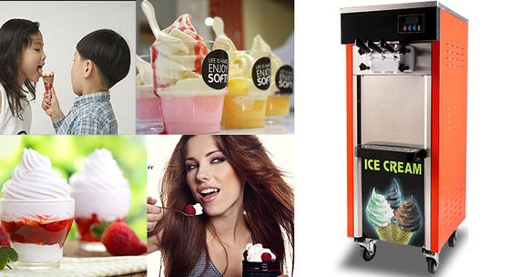Cheap Soft Ice Cream Machine for Sale Snack Food Machinery