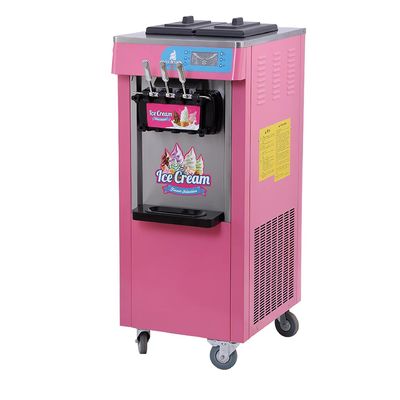 hot selling 3 flavor Floor Model machine ice cream with air pump with double compressor system for sale