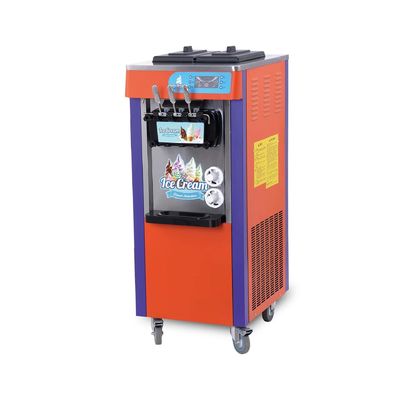 hot selling 3 flavor Floor Model machine ice cream with air pump with double compressor system for sale