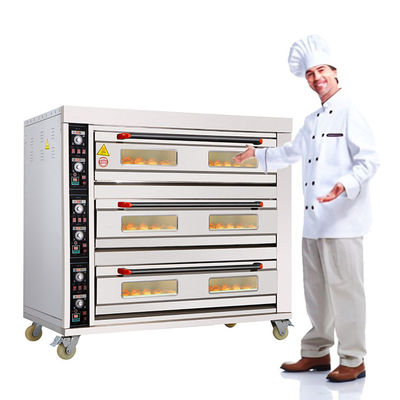 Manufacturer Commercial Electric Gas Deck Bread Baking Machine Bakery Oven Prices
