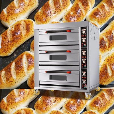 Manufacturer Commercial Electric Gas Deck Bread Baking Machine Bakery Oven Prices