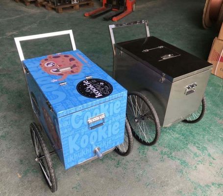 Africa popsicle ice cream cart,ice cream push cart with umbrella