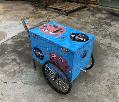 Africa popsicle ice cream cart,ice cream push cart with umbrella