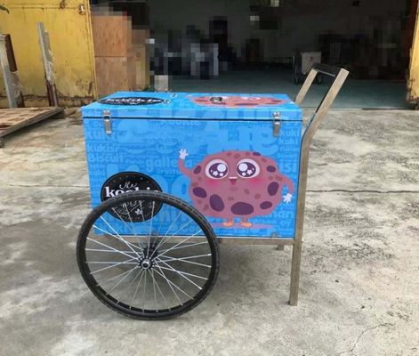 Africa popsicle ice cream cart,ice cream push cart with umbrella