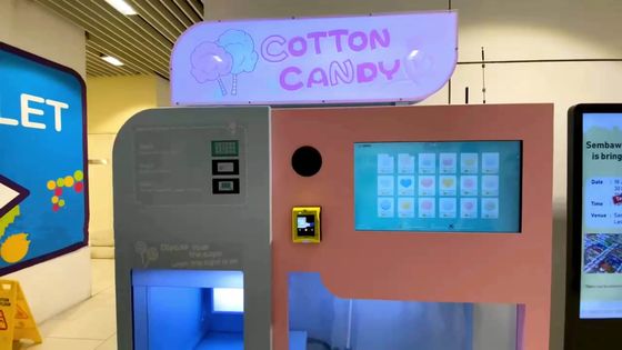 Hot Selling Automatic cotton candy vending machine Smart Commercial Electric Machine For Cotton Candy