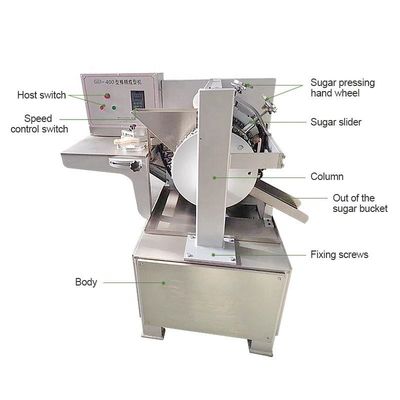 Round Flat Ball Small Stick Lollypop Die Form Production Line Hard Candy Lollipop Make Machine from Home