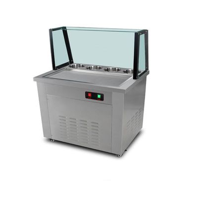 Thai Square 1000W Rolled Ice Cream Maker Yogurt Maker Machine With Scraper