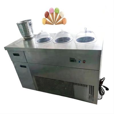 1300w Ice Cream Display Freezer Casual Food Machinery